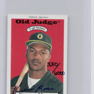 1996 Signature Rookies Old Judge Kerwin Moore AU SN6000 #22 Stars Signatures