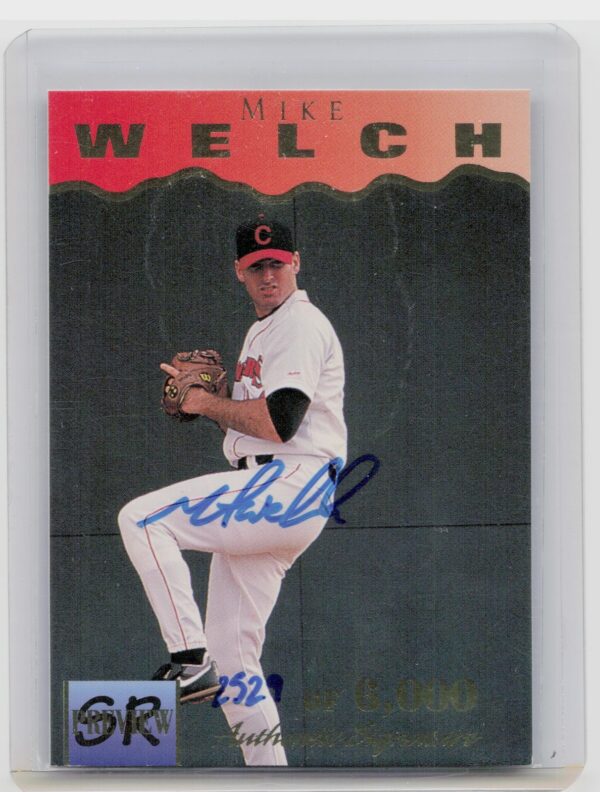 1996 Signature Rookies Preview Mike Welch Autographs Auto /6000 #37 Yankees