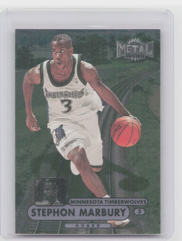 1997-98 Metal Universe Championship Stephon Marbury #55 Timberwolves