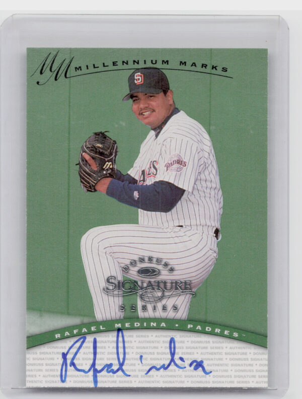 1997 Donruss Signature Series Rafael Medina AU SN1100 #NNO Padres Signature Seri