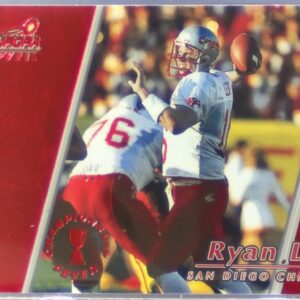 1998 Pacific Aurora Ryan Leaf RC #41 Chargers Championship Fever Red