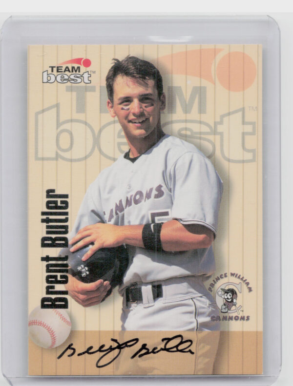 1998 Team Best Brent Butler AU #NNO Cannons Autographs Signature Series