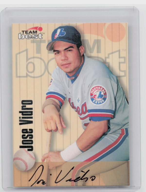 1998 Team Best Jose Vidro AU #NNO Expos Autographs Signature Series