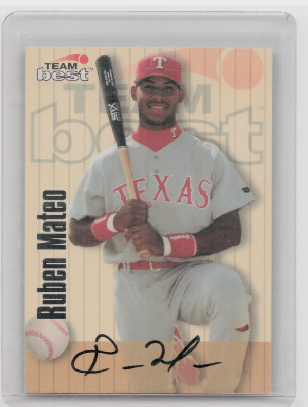 1998 Team Best Ruben Mateo AU #NNO Rangers Autographs Signature Series