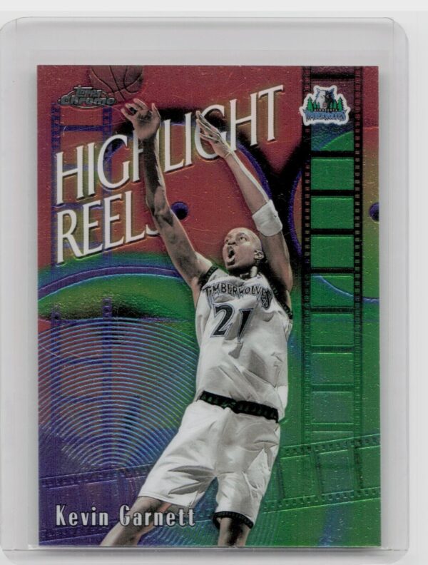 1999-00 Topps Chrome Kevin Garnett #HR3 Timberwolves Highlight Reels