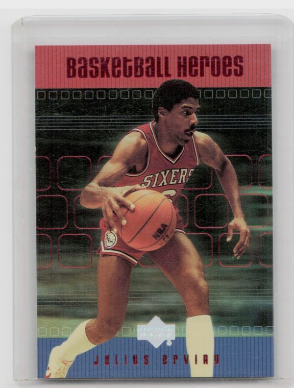 1999-00 Upper Deck Julius Erving #H51 76ers Basketball Heroes: Julius Erving