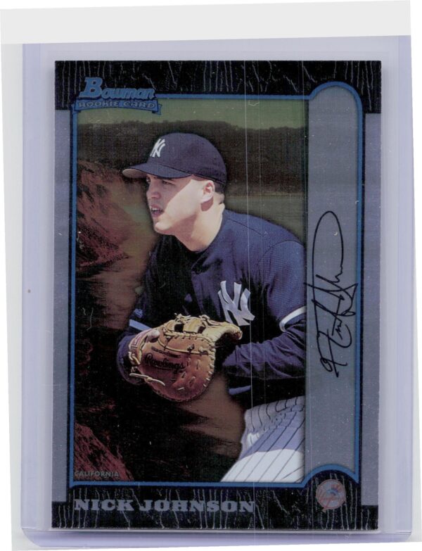 1999 Bowman Chrome Nick Johnson RC #185 Yankees