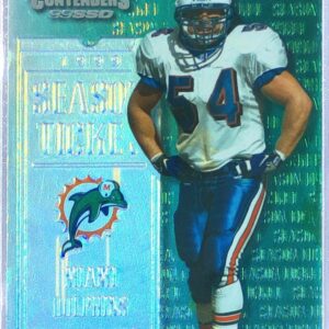 1999 Playoff Contenders SSD Zach Thomas #93 Dolphins
