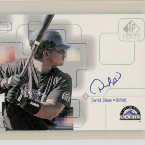 1999 SP Signature Edition Derrick Gibson AU #DG Rockies Autographs