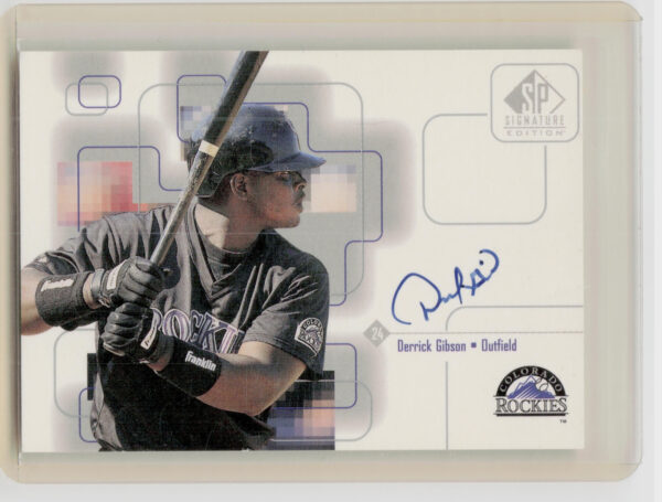 1999 SP Signature Edition Derrick Gibson AU #DG Rockies Autographs