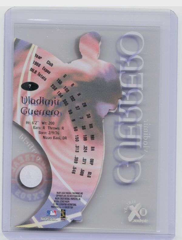 1999 SkyBox E-X Century Vladimir Guerrero #7 Expos - Image 3