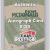 1999 Team Best Rookie Darnell McDonald AU #NNO Shorebirds Autographs - Image 3
