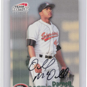 1999 Team Best Rookie Darnell McDonald AU #NNO Shorebirds Autographs