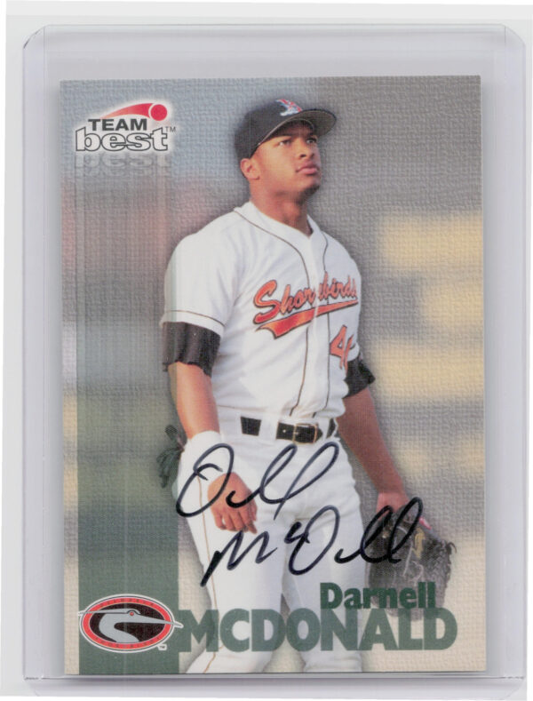 1999 Team Best Rookie Darnell McDonald AU #NNO Shorebirds Autographs