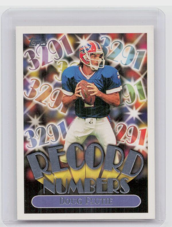 1999 Topps Doug Flutie #RN7 Bills Record Numbers Silver