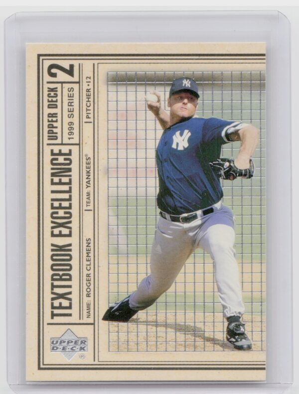 1999 Upper Deck Roger Clemens #T30 Yankees Textbook Excellence
