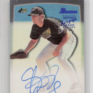 2000 Bowman Steve Cox AU #SC Rays Autographs