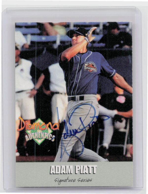 2000 Diamond Authentics Autographs Adam Piatt AU SN500 #TC3 RockHounds Triple Cr