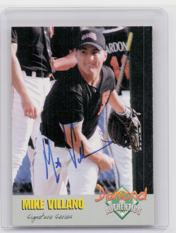 2000 Diamond Authentics Autographs Mike Villano AU SN3250 #24 Cannons