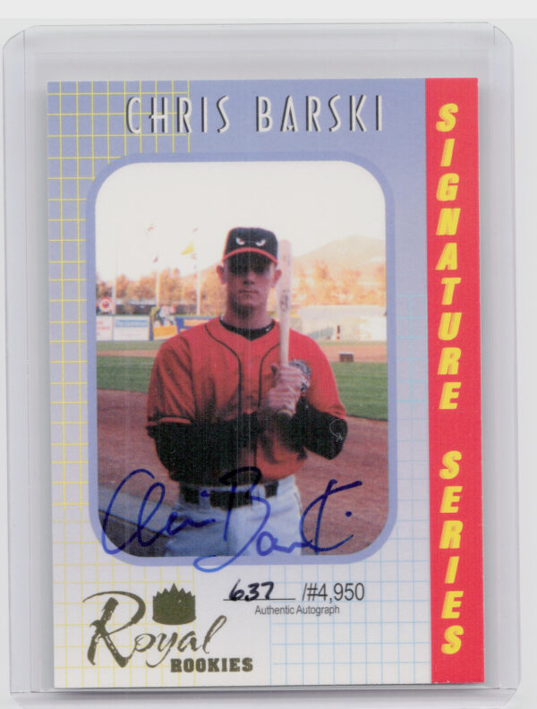 2000 Royal Rookies Chris Barski AU SN4950 #20 Angels Autographs