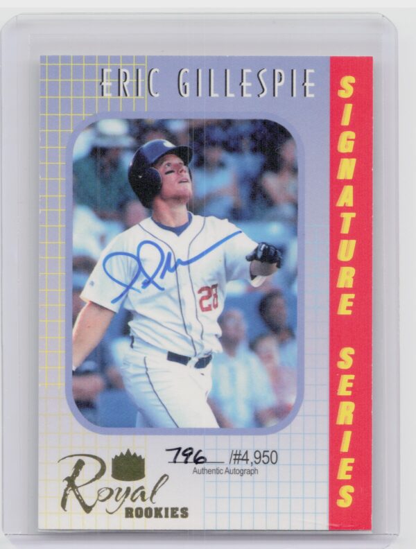 2000 Royal Rookies Eric Gillespie AU SN4950 #18 Tigers Autographs