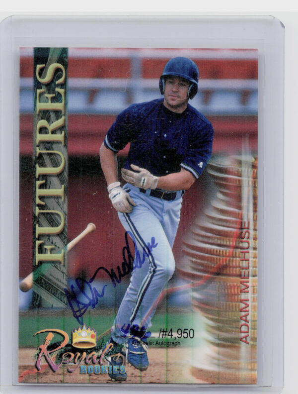 2000 Royal Rookies Futures Adam Melhuse AU SN4950 #19 Rockies Autographs