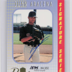 2000 Royal Rookies Juan Aracena AU SN4950 #3 Orioles Autographs