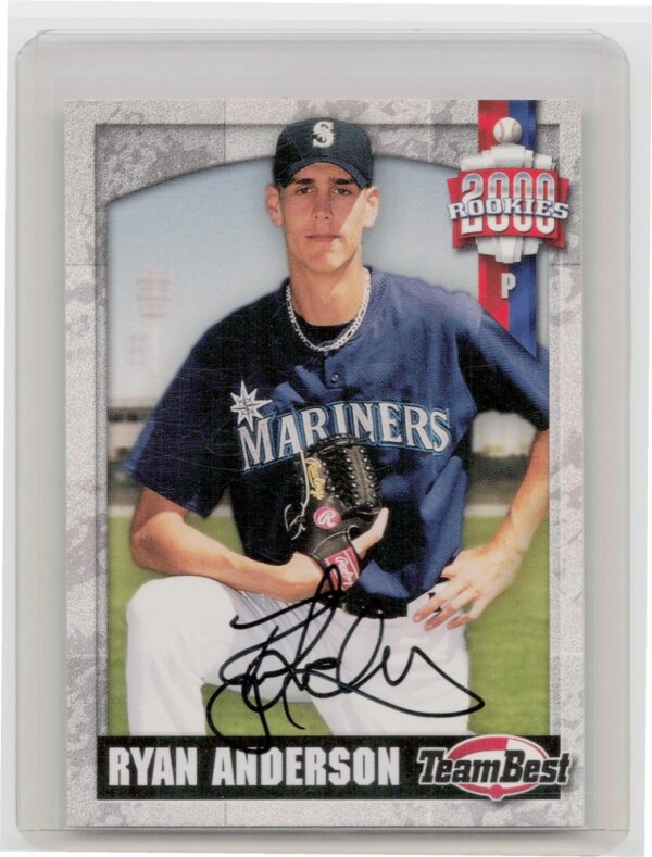 2000 Team Best Rookies Ryan Anderson Auto #NNO Mariners Autographs