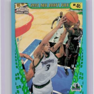2001-02 Topps Chrome Loren Woods Refractors #160 Timberwolves