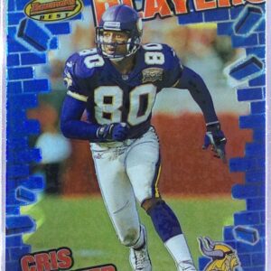 2001 Bowman's Best Cris Carter #IP18 Vikings Impact Players