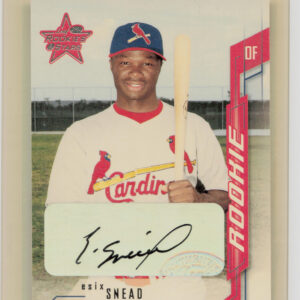2001 Leaf Rookies & Stars Esix Snead AU #277 Cardinals Autographs