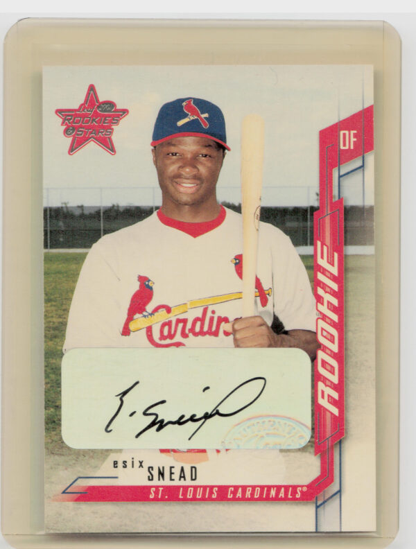 2001 Leaf Rookies & Stars Esix Snead AU #277 Cardinals Autographs