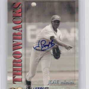 2001 Royal Rookies Throwbacks Jose Mieses AU SN5950 #4 Brewers Autographs