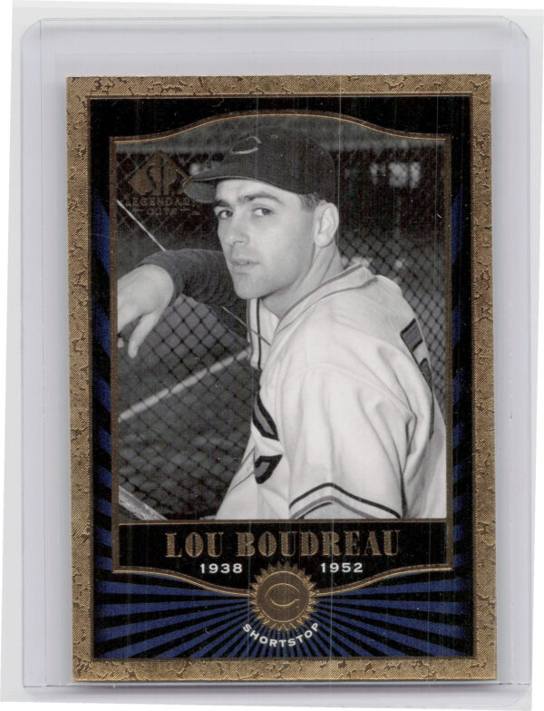 2001 SP Legendary Cuts Lou Boudreau #49 Indians