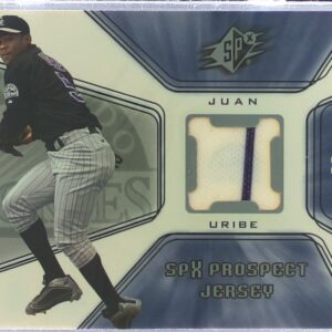 2001 SPx Juan Uribe RC JSY #133 Rockies