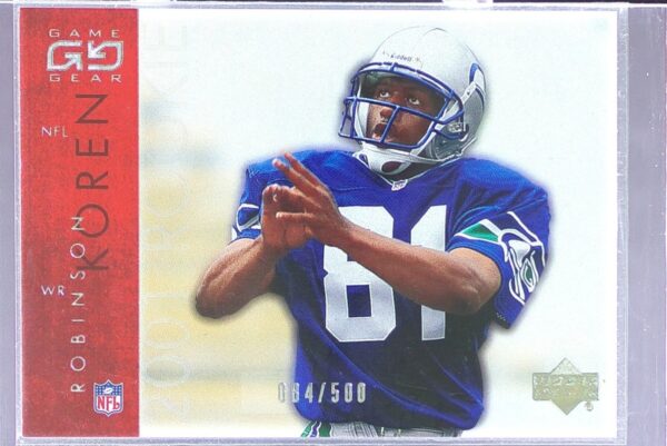 2001 UD Game Gear Koren Robinson /500 RC #109 Seahawks
