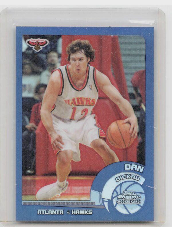 2002-03 Topps Chrome Dan Dickau Refractors #131 Hawks
