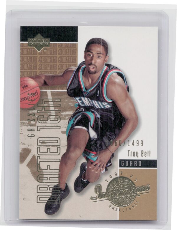 2002-03 Upper Deck Inspirations Troy Bell SN1499 #171 Grizzlies