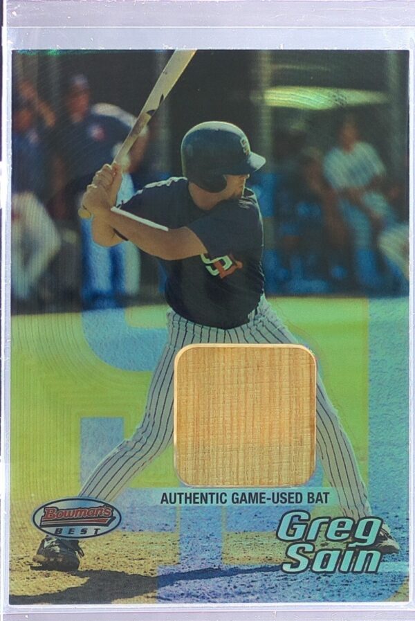 2002 Bowman's Best Greg Sain RC JSY #153 Padres