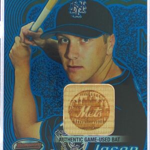 2002 Bowman's Best Jason Bay Blue JSY #107 Mets