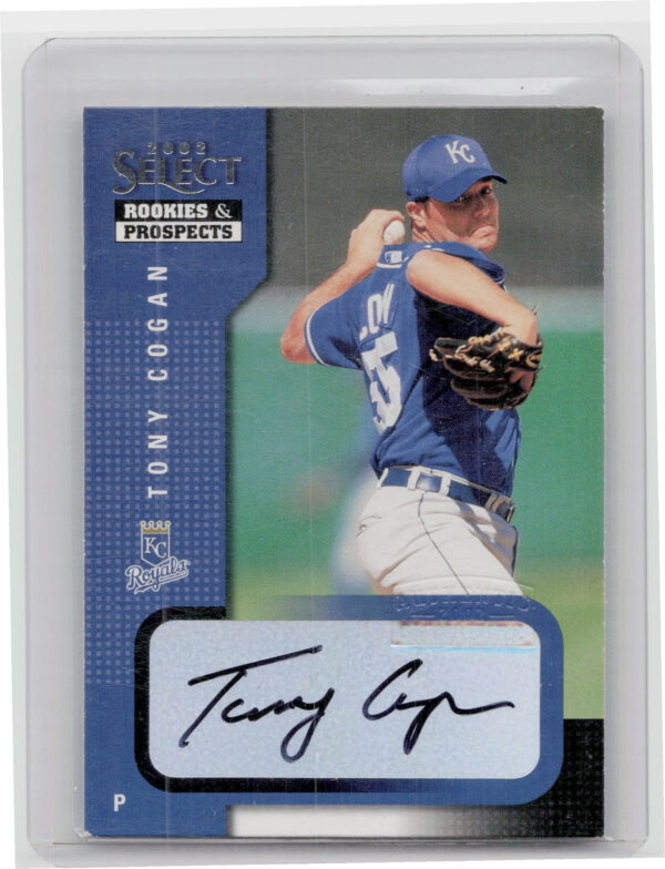 2002 Select Rookies & Prospects Tony Cogan AU #93 Royals