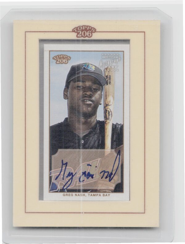2002 Topps 206 Greg Nash AU #TA-GN Rays Autographs