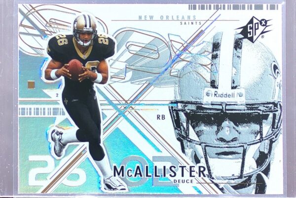 2002 Upper Deck SPx Deuce McAllister #75 Saints