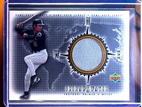 2002 Upper Deck Tsuyoshi Shinjo MEM #GS-TS Mets Global Swatches