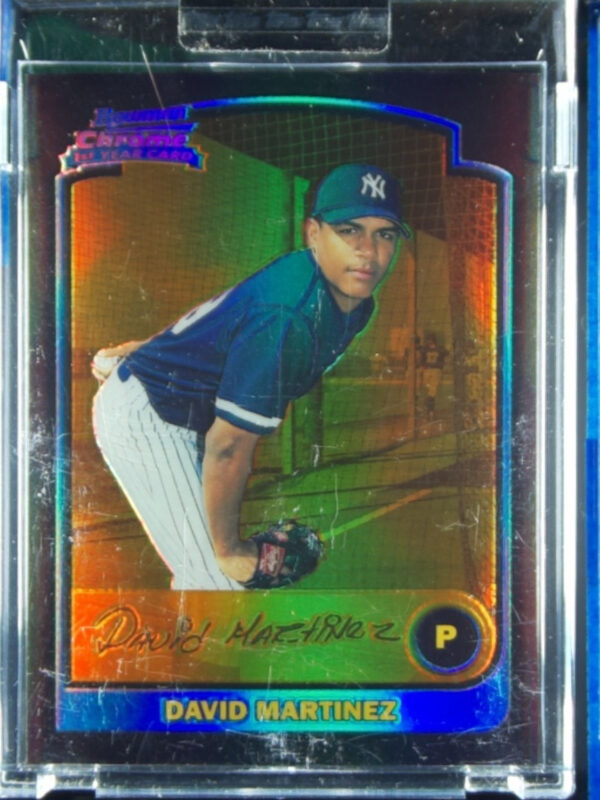 2003 Bowman Chrome David Martinez Gold Refractors SN170 #246 Twins