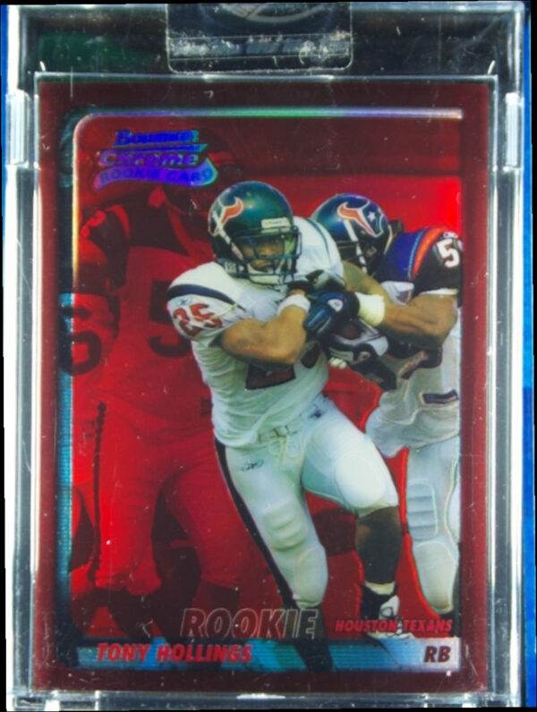 2003 Bowman Chrome Tony Hollings Red Refractors SN235 #215 Texans