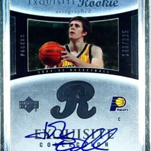 2004-05 UD Exquisite Collection john edwards RC Auto /225 #80 Pacers