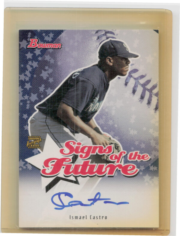 2004 Bowman Ismael Castro AU #SOF-IC Mariners Signs of the Future