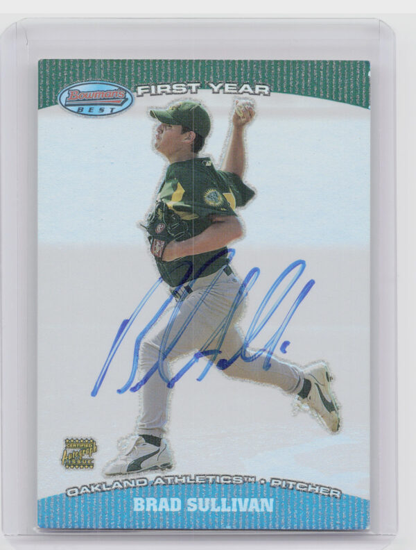 2004 Bowman's Best Brad Sullivan AU RC #BB-BS Athletics