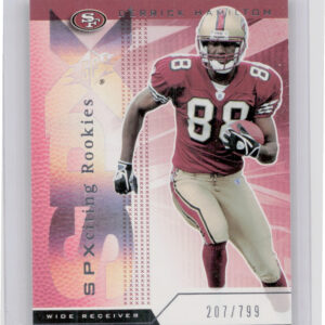 2004 SPx Derrick Hamilton RC SN799 #181 49ers